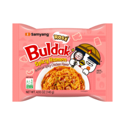 Buldak Ramen Rose — сливочно-острый рамен Бульдак «Роуз» 140г/пачка