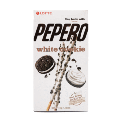 Печенье соломка Pepero White Cookie — соломка в белой шоколадной глазури с кусочками печенья 32г