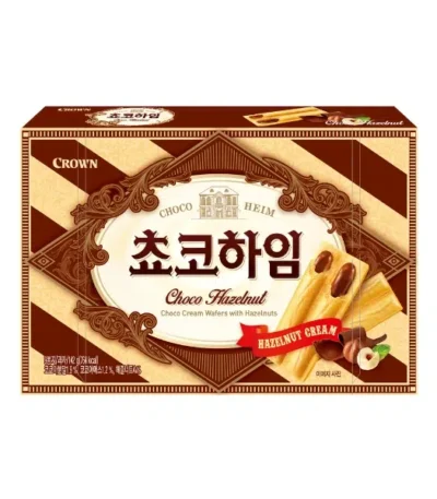 Вафли трубочки с шоколадным кремом с лесными орехами «Choco Heim» 142г