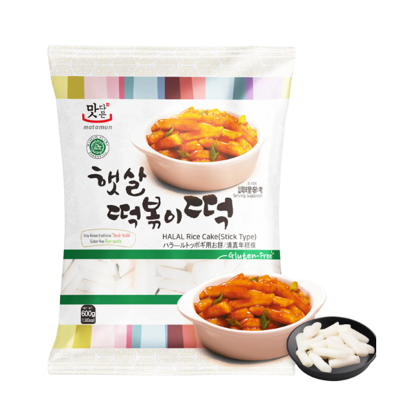 Рисовые палочки клецки/ттоки Matamun Rice Cake Sticks 600г (6 × 100г)