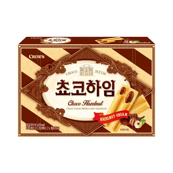 Вафли трубочки с шоколадным кремом с лесными орехами «Choco Heim» 142г