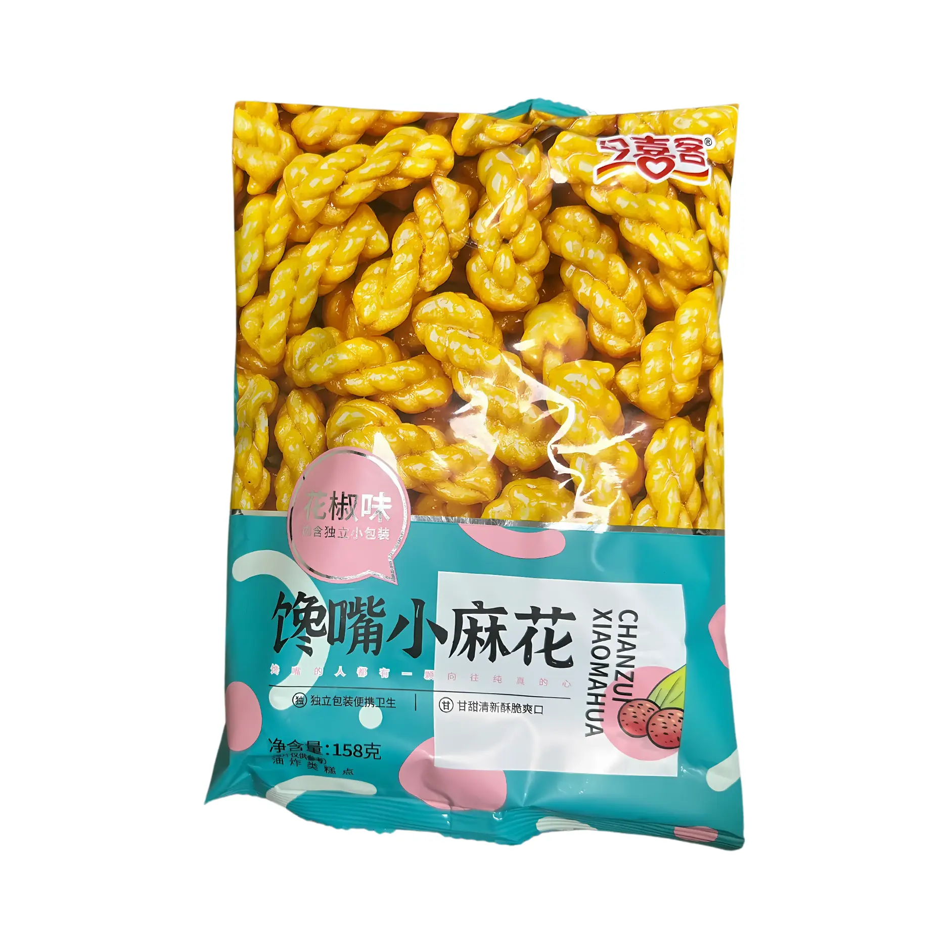 Хрустящие завитушки Chanzuixiaomahua со вкусом сычуаньского перца, 158г