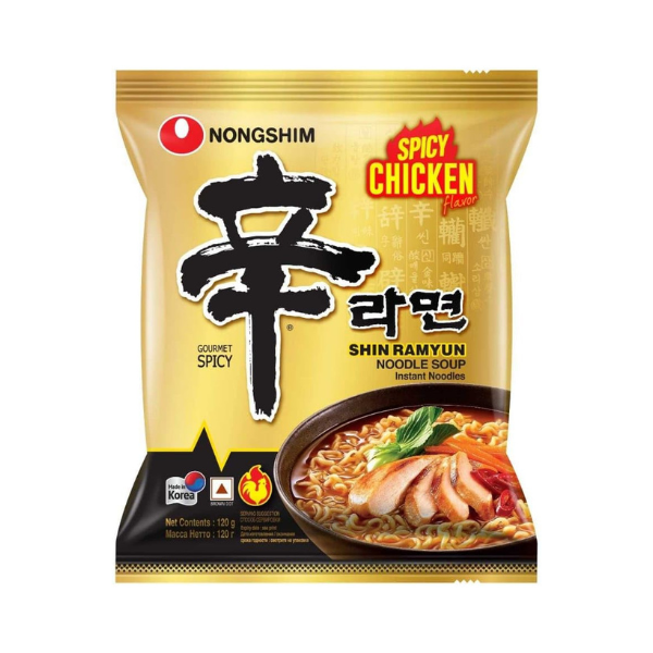 Острый Куриный Рамен Шин (Shin Hot Chiken) Nongshim 120г