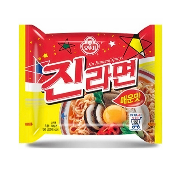 Джин рамен острый Jin Ramen Spicy Ottogi 120г
