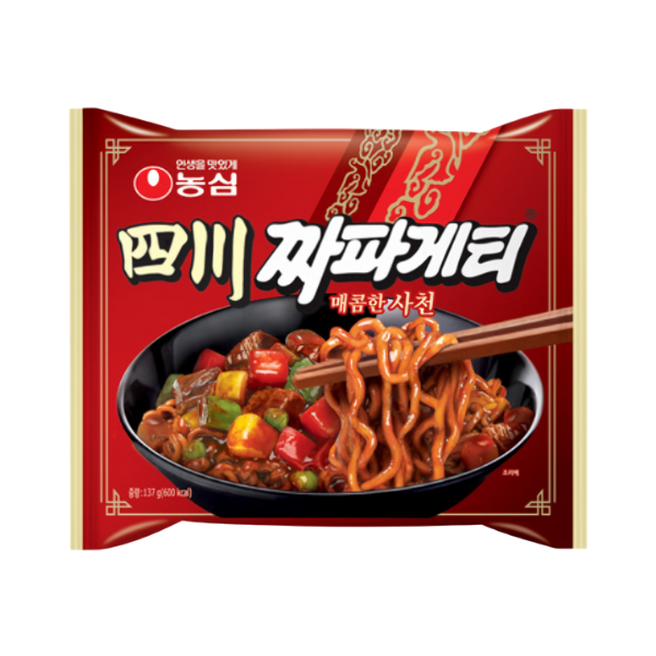 Чапагетти острый с сычуаньским перцем Nongshim 137г