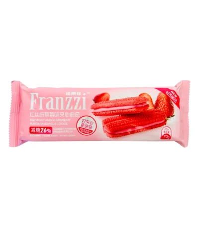 Печенье Franzzi красный бархат-клубничное 70г
