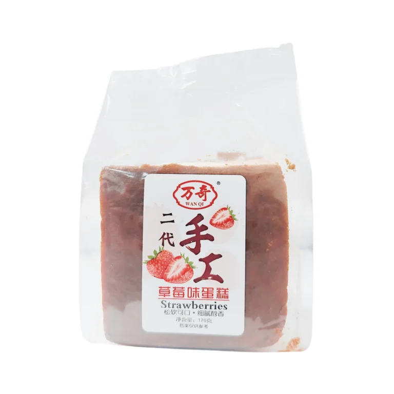 Бисквит со вкусом клубники классическое китайское пирожное 120г