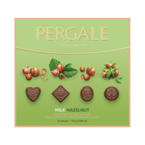 Ассорти шоколадных конфет Pergale фундук с молочным шоколадом 110г