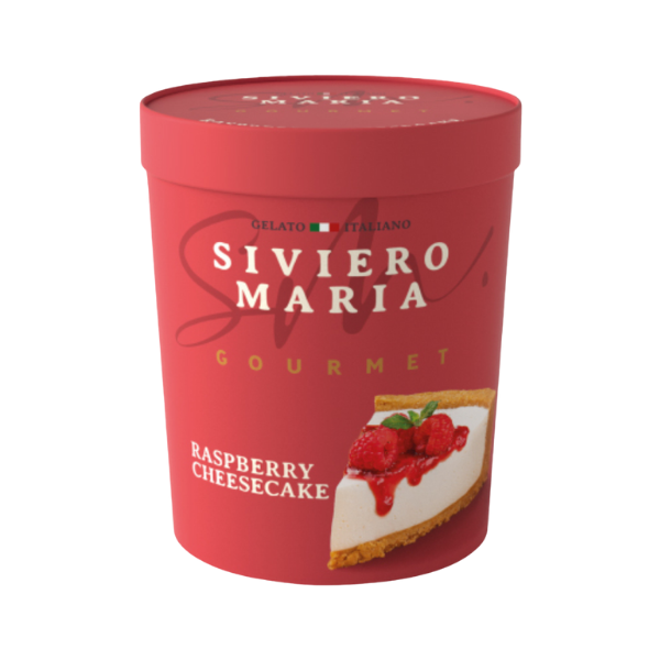 Мороженое Siviero Maria Gourmet чизкейк малиновый 300г